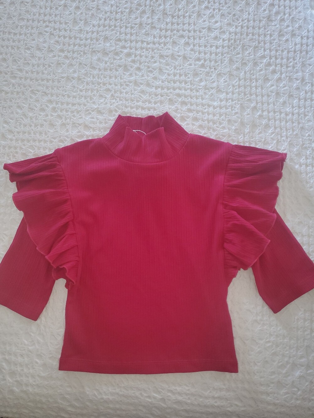 Zara Ruffle Sleeve Top